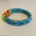 Kundbild Paracord Färgmix 2mm x 4m - turkos, malva, ljusgrön