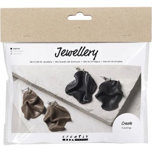 Mini DIY Kit Smycken, Vikta örhängen Mini DIY Kit Smycken, Vikta örhängen