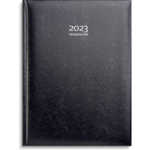 Veckojournal 2023 Konstläder - Mörkblå Veckojournal 2023 Konstläder - Mörkblå