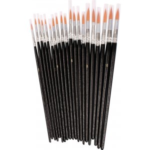 Syntetpenselset runda - 5 storlekar - 20 st Syntetpenselset runda - 5 storlekar - 20 st