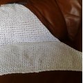 Kundbild Järbo 8/4 garn 200g - Vit: Passar perfekt att virka min sjal...